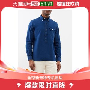 香港直邮Polo Ralph Lauren 男士半前襟长袖衬衫