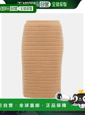 香港直邮KHAITE 女士 Nailah 羊绒迷你半身裙 003622