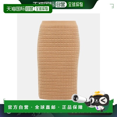 香港直邮KHAITE 女士 Nailah 羊绒迷你半身裙 003622