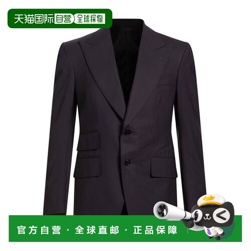 1h可退 香港直邮Tom Ford 汤姆 福特 男士 西装外套 blue蓝色 舒