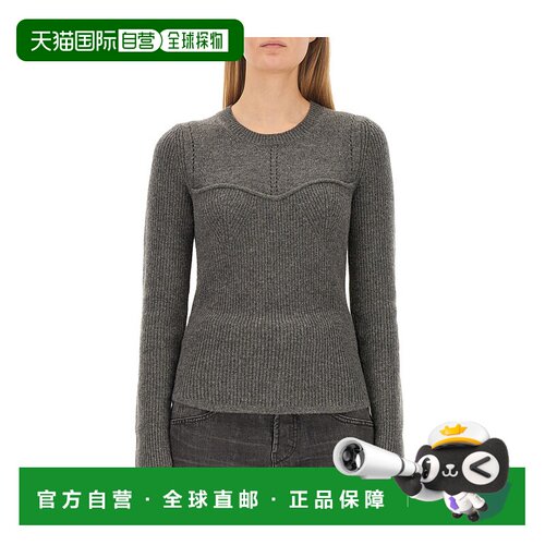 香港直邮Isabel Marant 圆领长袖针织衫毛衣 PU0237FAA1L45I