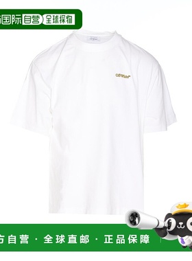 香港直邮off-white 男士 白色 Tape Arrow T 恤 OMAA120S25JER00D