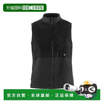 自营欧洲直邮Fjallraven北极狐 Hoja女士黑色尼龙探险骑行马甲