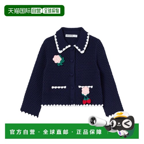 香港直邮Self-Portrait 翻领长袖针织衫 PF26712CN