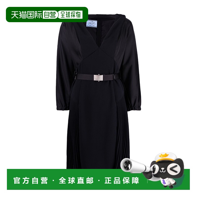 【99新未使用】香港直邮Prada 束腰连衣裙 P3E75H1Y2IS212普拉达