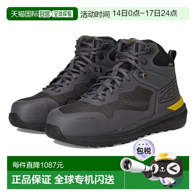 1h可退 香港直邮keen 男士 Synchro 防水工装靴子(Carbon-Fiber T