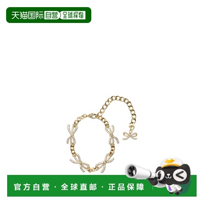1h可退 香港直邮Self-Portrait 女士 水晶蝴蝶结手链 AW25607BGDG