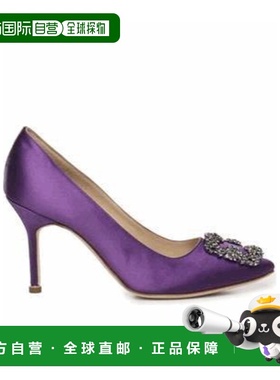 1h可退 香港直邮Manolo Blahnik 一脚蹬高跟鞋 9XX0663