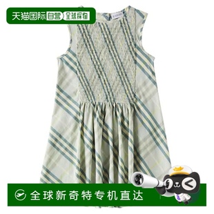 式 男童 格纹罩衫 棉质连衣裙童装 香港直邮Burberry 1h可退 巴宝莉