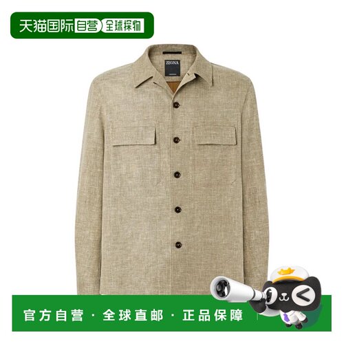 1h可退 香港直邮Z ZEGNA 男士衬衫 UHV22A3SOT6BV04 SS2026 浅棕