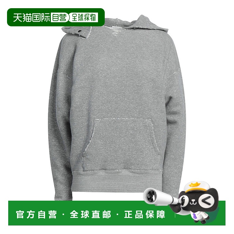 香港直邮Saint Laurent 圣罗兰 女士 连帽卫衣 grey灰色 舒适时尚