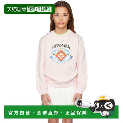 香港直邮Casablanca 男士 粉色 Waves 儿童套头衫