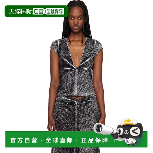 1h可退 香港直邮Diesel 迪赛 女士 灰色 M-Lilou T恤 A215380IKCL