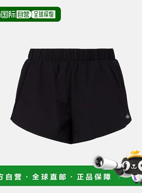 1h可退 香港直邮alo 女士 Playmaker 短裤 black黑色 舒适时尚
