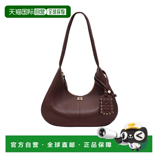 香港直邮Ganni A7298斜挎包手提包 中号拉链单肩包