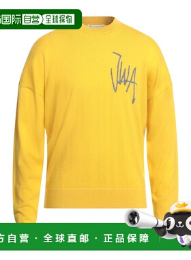 1h可退 香港直邮J.W. Anderson 男士 毛衣 yellow黄色 舒适时尚