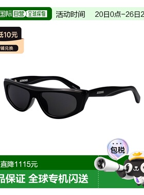 1h可退 香港直邮Jacquemus 女士 BLACK/ SILVER/ 灰色醋纤太阳眼