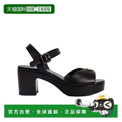 香港直邮Prada 徽标高跟凉鞋 1XZ7862DL8F065普拉达女鞋