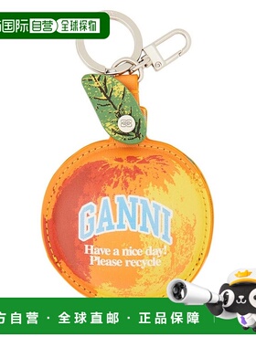 1h可退 香港直邮GANNI 甘尼 女士 蘋果零錢包 A6780 orange橙色