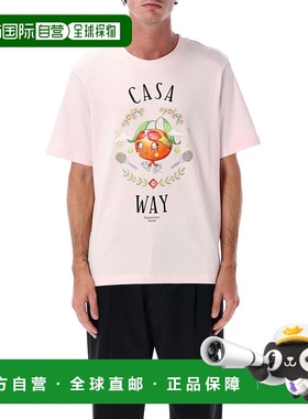 1h可退 香港直邮Casablanca 男士 CASAWAI KAWAII 橙色T恤 M-AW25