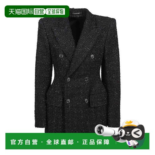 1h可退 香港直邮Balenciaga 巴黎世家 女士 HOURGLASS 光泽黑色花