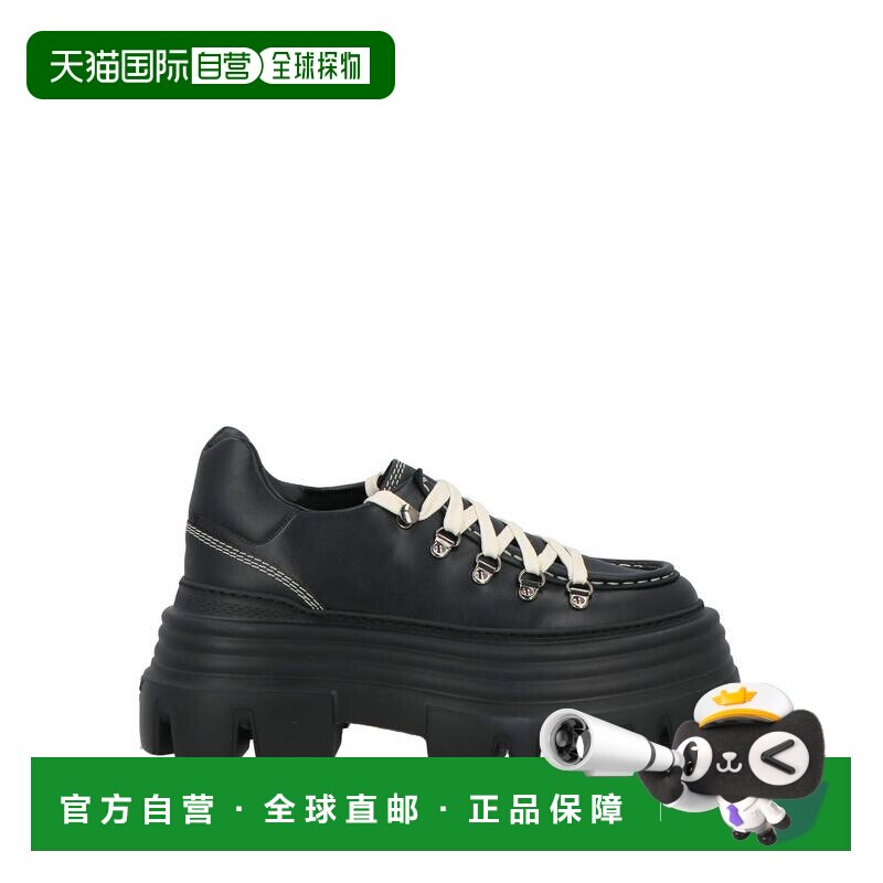 1h可退香港直邮Bally 巴利 女士 绑带鞋 BLACK黑色 厚底鞋时尚舒图片