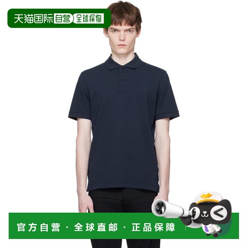 香港直邮BOSS 波士 男士 海军蓝 Regular-Fit Cotton Polo 衫男装