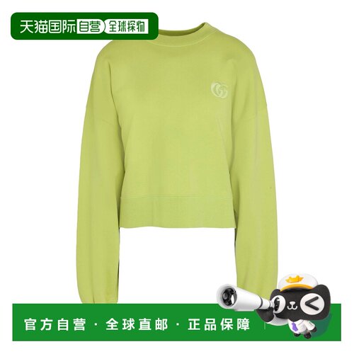1h可退 香港直邮Gucci 古驰 女士 运动衫 green绿色 舒适时尚