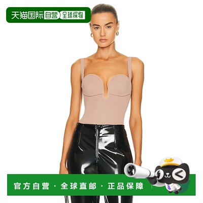 香港直邮Alaia 女士 Angie 罩杯连体衣 AA9B01872M035性感吊带