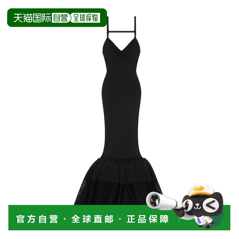 香港直邮Givenchy 露背荷叶边细罗纹连衣裙 BW22L44ZSK针织纪梵希