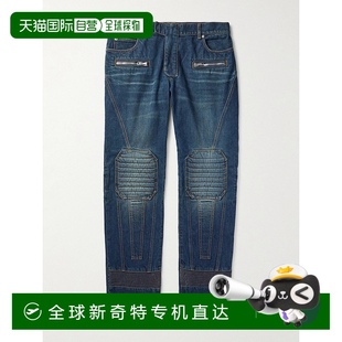 直筒骑士牛仔裤 1h可退 男士 香港直邮Balmain DH0MI090DD 巴尔曼
