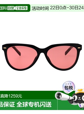1h可退 香港直邮Miu Miu 缪缪 女士 黑色醋纤太阳眼镜 0MU12ZS16K