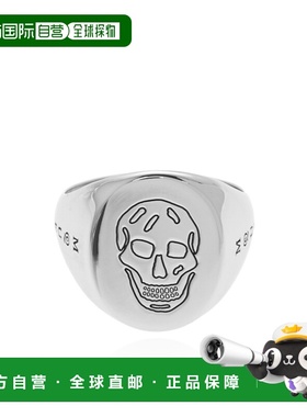 香港直邮ALEXANDER MCQUEEN 25FW 骷髅图章戒指 Men