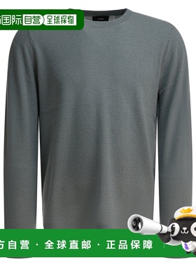 1h可退 香港直邮VINCE 男士 灰色羊绒真丝针织衫 M11476523A047LH