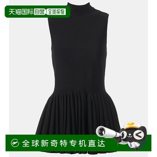 003774 1小时内可退 褶裥高领上衣 香港直邮Alaia black黑色 女士