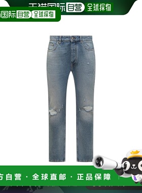 欧洲直邮PALM ANGELS 男士牛仔裤直筒裤PMYA039F24DEN0010503