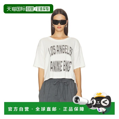 香港直邮ANINE BING 女士 Johnny 短款T恤 A0812698