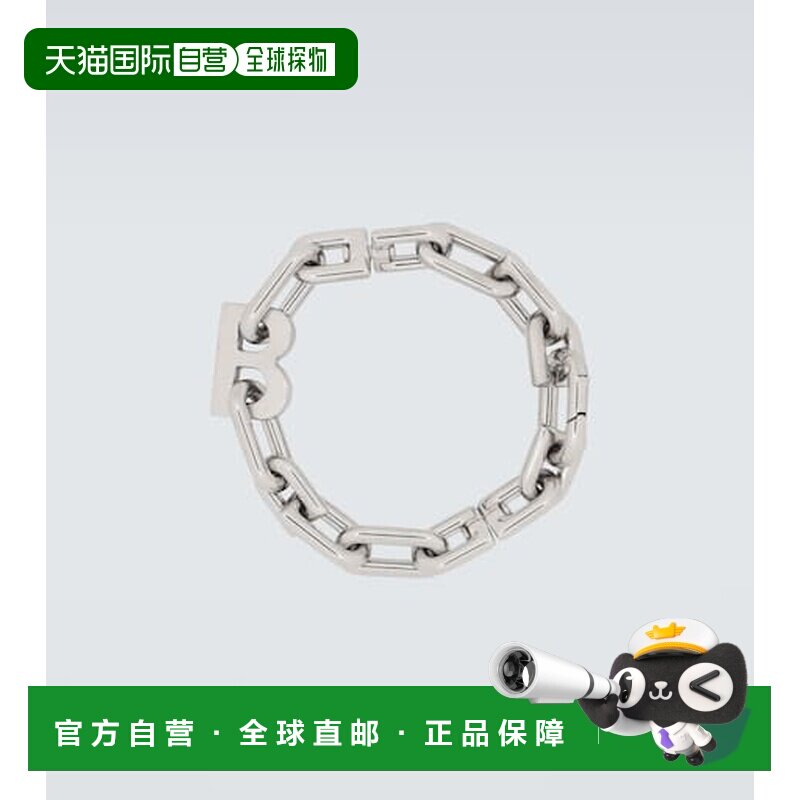 1h可退 香港直邮Balenciaga 巴黎世家 男士 B 链条细款手链配饰