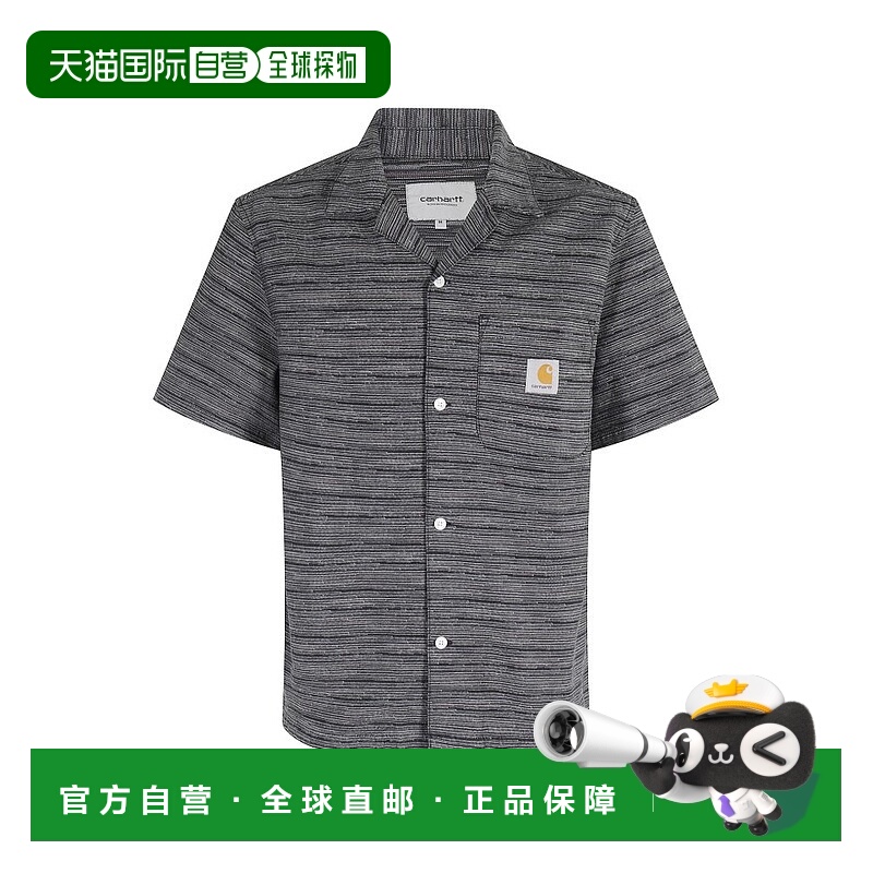 1h可退 香港直邮CARHARTT WIP 男士 短袖 Gellar 條紋襯衫 I03556