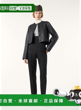 自营欧洲直邮Loro Piana 女士蓝色/白色真丝衬衫