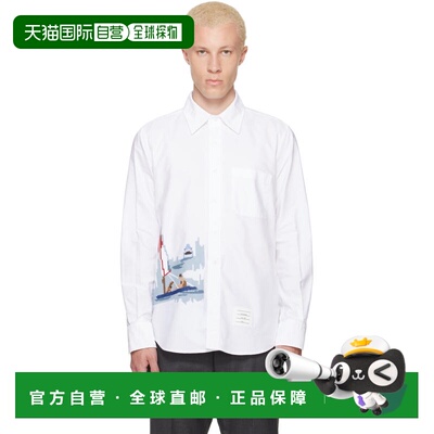1h可退 香港直邮Thom Browne 汤姆 布朗 男士 白色 Scenic Sailbo