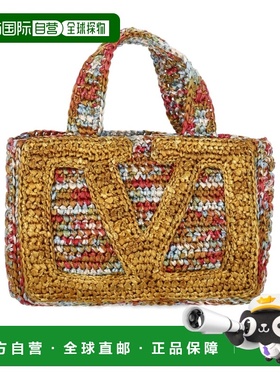 1h可退 香港直邮Valentino Viva Superstar 钩针编织手提包 WB0S1