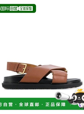 香港直邮Marni 交叉带凉鞋 FBMS005201P3614