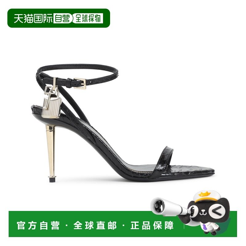 1h可退 香港直邮Tom Ford 汤姆 福特 女士 半光泽印花蟒蛇纹凉鞋,女鞋,时装凉鞋,淘宝优惠券,粉丝福利购,淘宝优惠卷