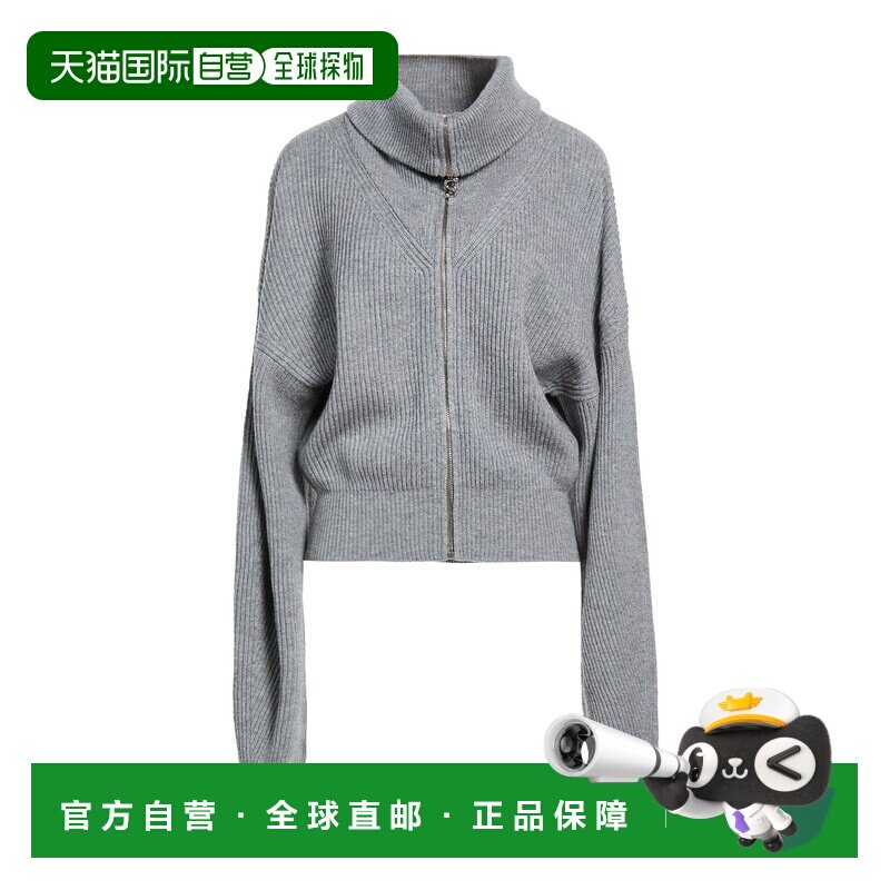 香港直邮Sportmax 斯宝麦斯 女士 针织开衫 grey灰色 舒适时尚