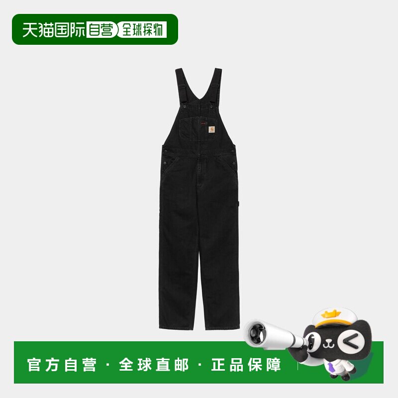 自营欧洲直邮Carhartt WIP Bib男士工装连体裤黑色棉质工装裤图片