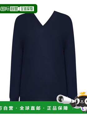 1h可退 香港直邮Prada 普拉达 女士 蓝色毛线衫 P24G2GOOO15DM