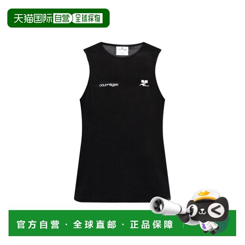 1h可退 香港直邮COURREGES 男士背心 126JDE041JS00690BLACK SS20