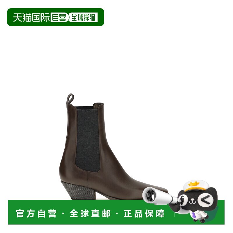 香港直邮Brunello Cucinelli 布内罗 古奇拉利 女士 皮质短靴 MZS