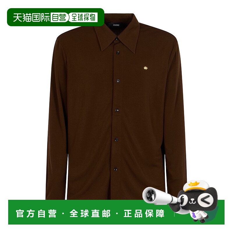 1h可退 香港直邮AMIRI 男士 標誌牌襯衫 AMSTDT1060 brown棕色 舒